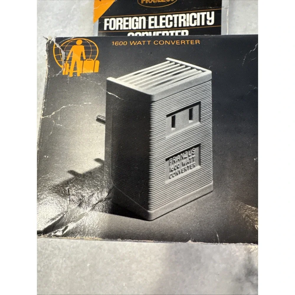Franzus FR-1600 Travel Electric Dual-Converter Kit W / Travel Case And Box‎ VTG
